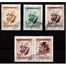1955 - Ungarn - AFA 1418-20 & vignet - Frimærke - Stemplet.